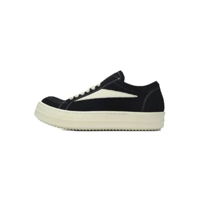 Rick Owens Suede Vintage 'Black Milk White’ 01