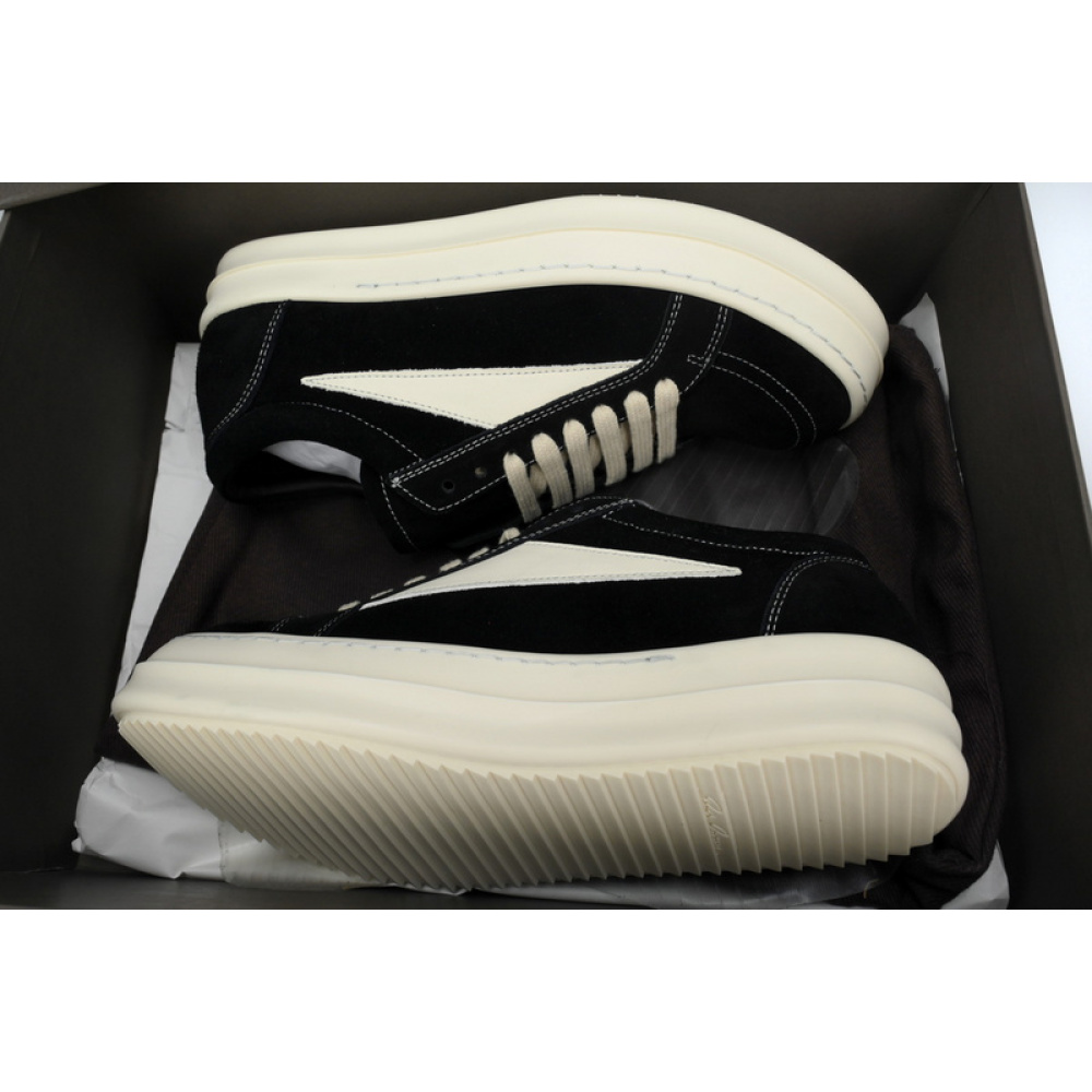 Rick Owens Suede Vintage 'Black Milk White’