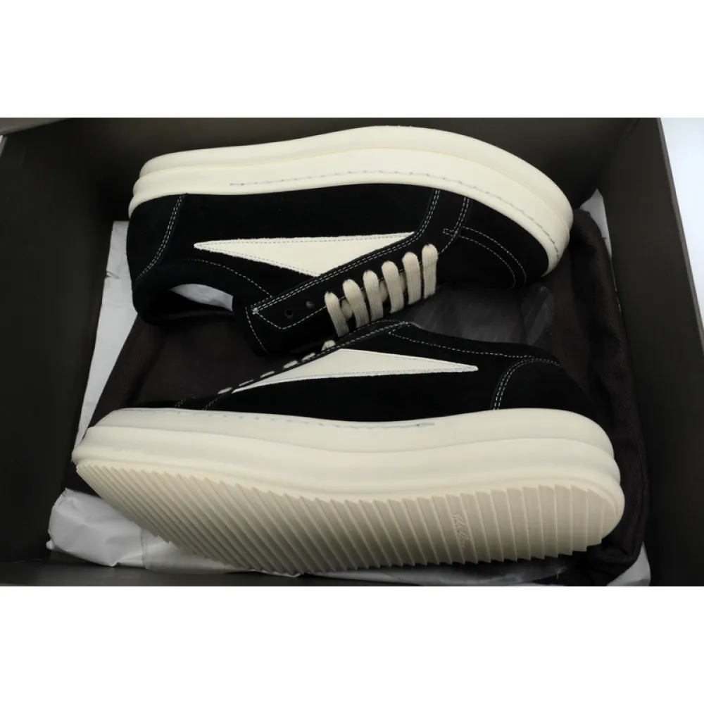 Rick Owens Suede Vintage 'Black Milk White’