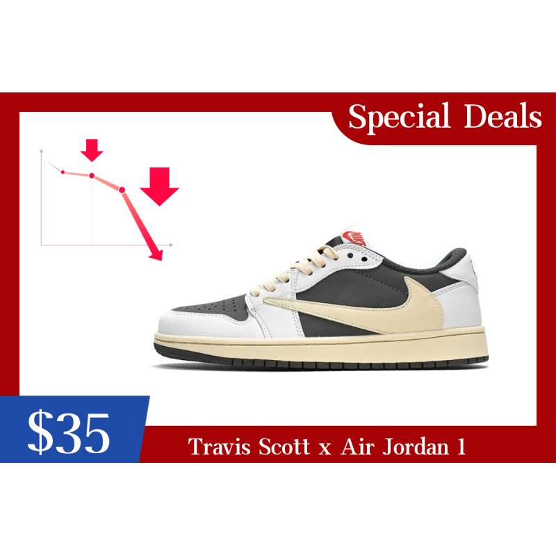 🔥 Travis Scott x Air Jordan 1 Low OG Reverse Mocha”
