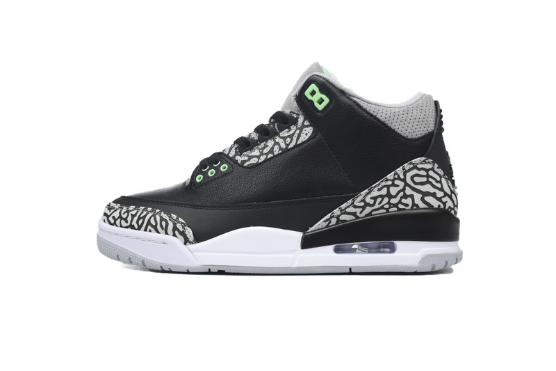 PB Air Jordan 3 Retro 'Green Glow'