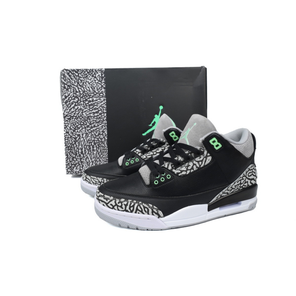 PB Air Jordan 3 Retro 'Green Glow'