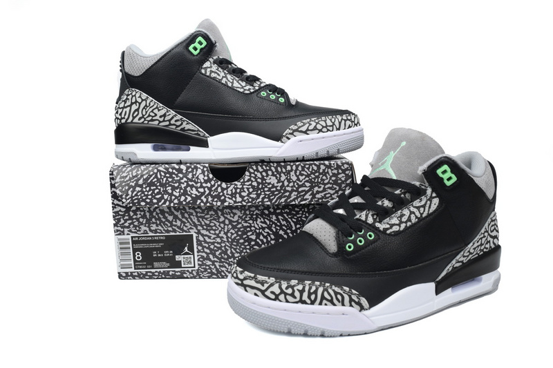 PB Air Jordan 3 Retro 'Green Glow'