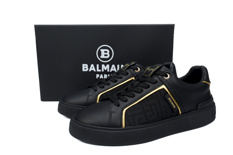BALMAIN B-Skate Black Gold