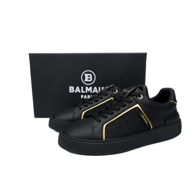 BALMAIN B-Skate Black Gold 02