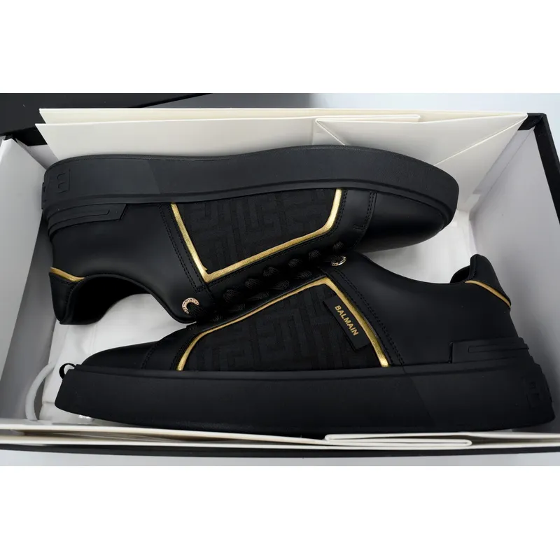 BALMAIN B-Skate Black Gold