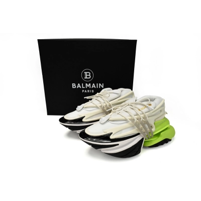 BALMAIN Multikolor Buty sportowe Black, white, and green 02