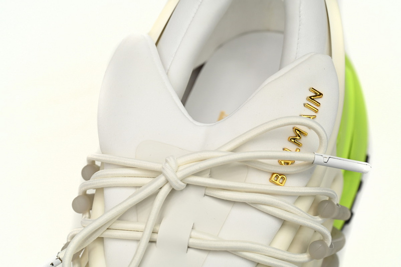 BALMAIN Multikolor Buty sportowe Black, white, and green