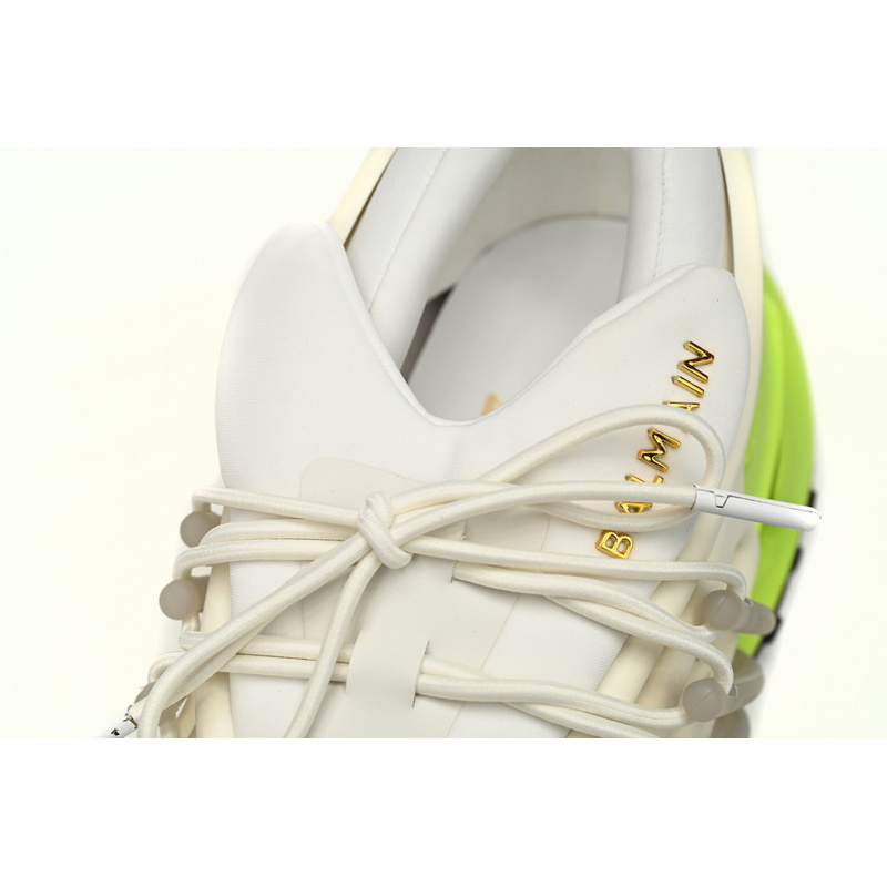 BALMAIN Multikolor Buty sportowe Black, white, and green