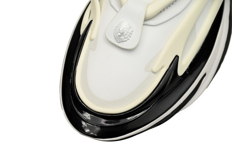 BALMAIN Multikolor Buty sportowe Black, white, and green