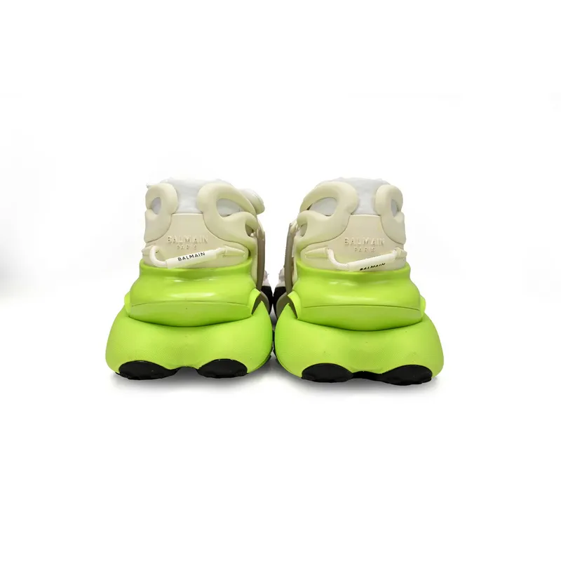 BALMAIN Multikolor Buty sportowe Black, white, and green