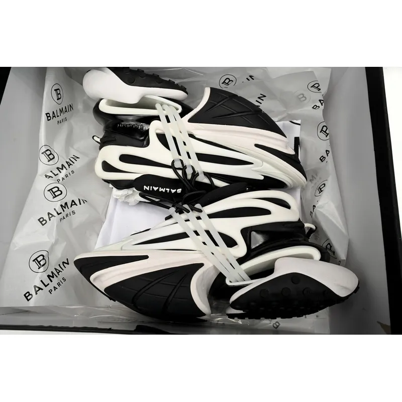 BALMAIN Multikolor Buty sportowe Black And White