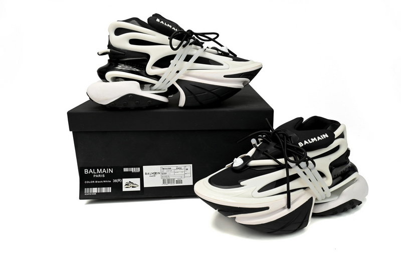 BALMAIN Multikolor Buty sportowe Black And White