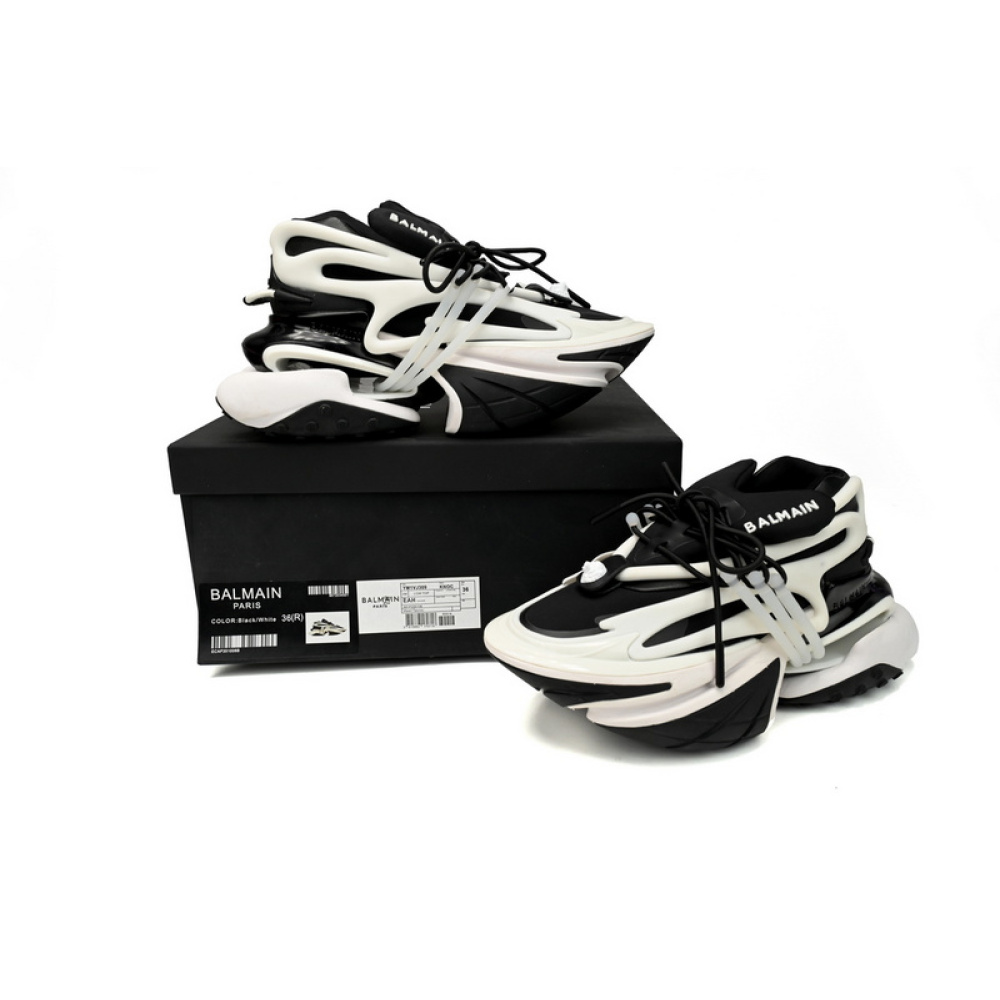 BALMAIN Multikolor Buty sportowe Black And White
