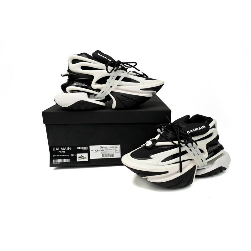 BALMAIN Multikolor Buty sportowe Black And White