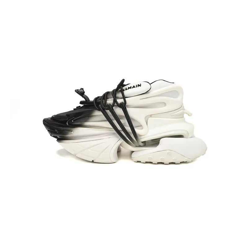 BALMAIN Multikolor Buty sportowe White and Black