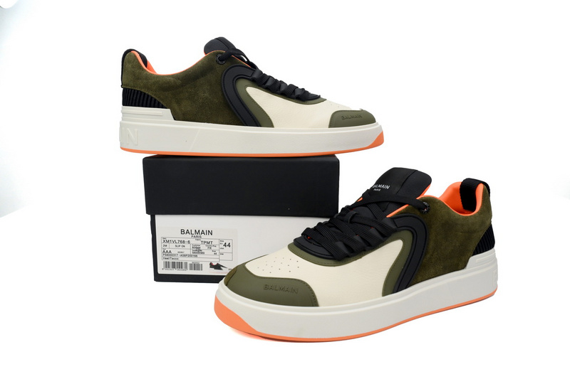 BALMAIN B-Skate Orange Green