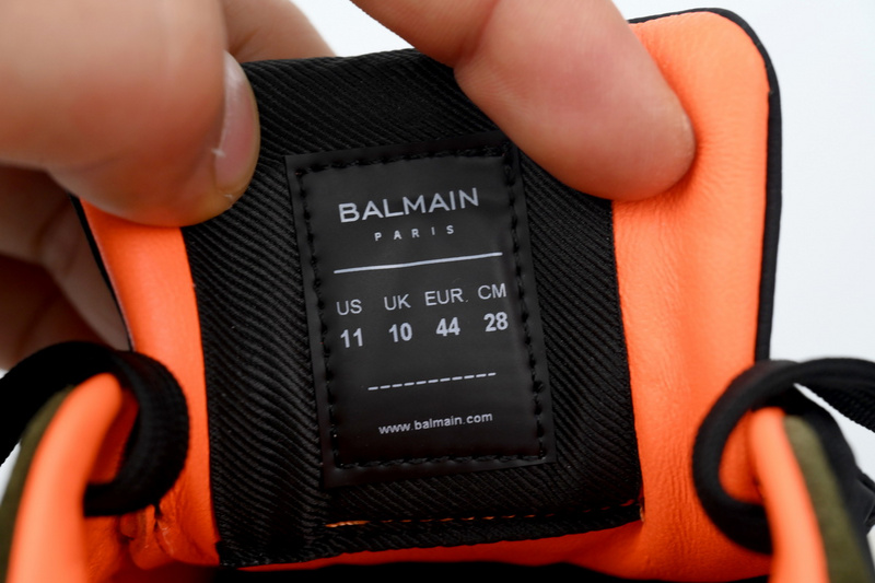 BALMAIN B-Skate Orange Green
