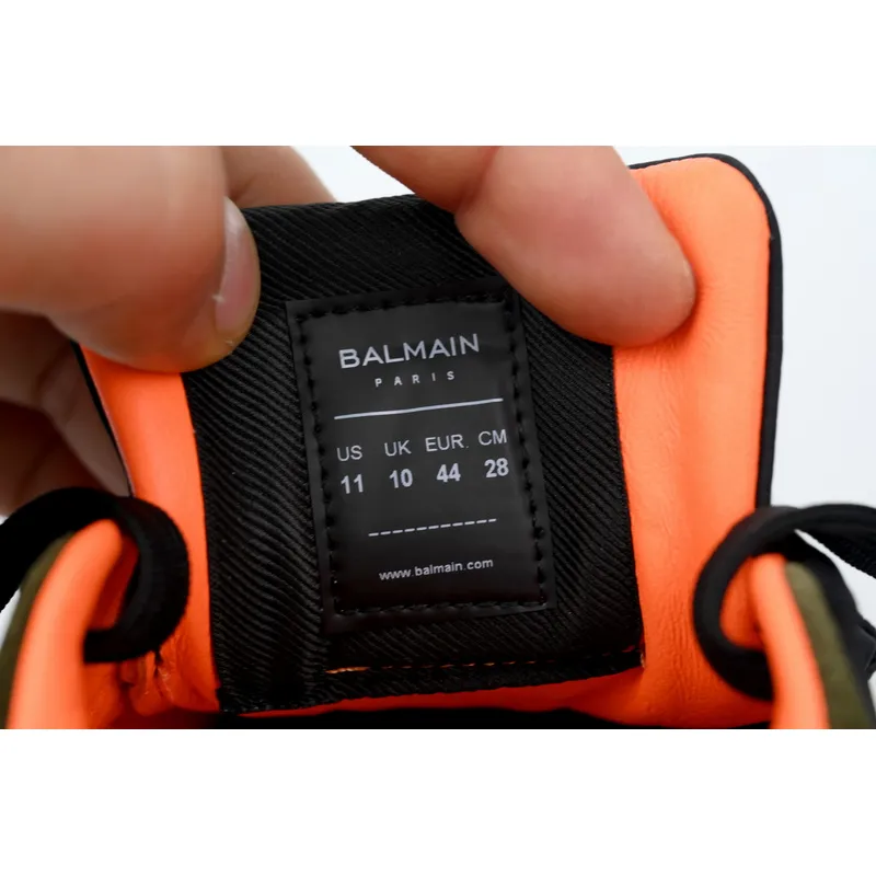 BALMAIN B-Skate Orange Green