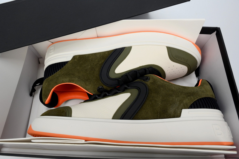 BALMAIN B-Skate Orange Green