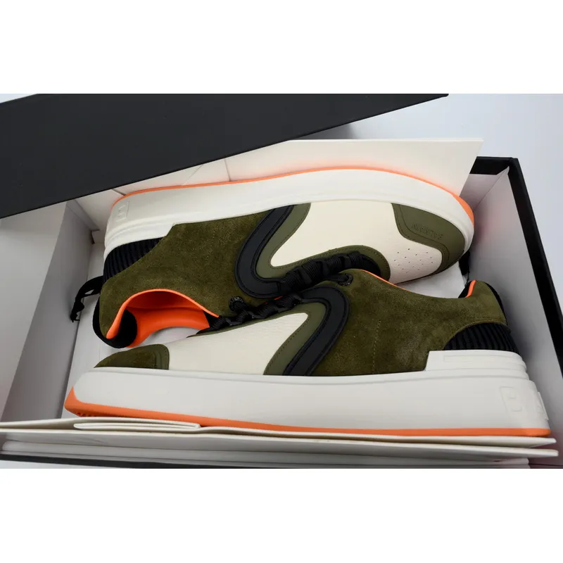 BALMAIN B-Skate Orange Green