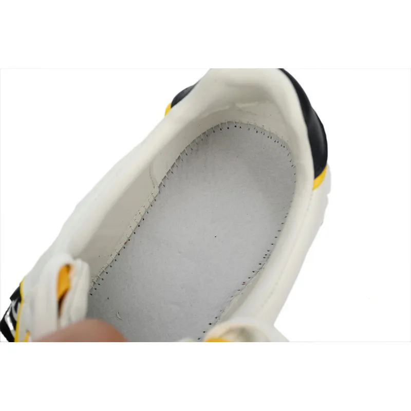 BALMAIN B-Skate Pattern White and Yellow