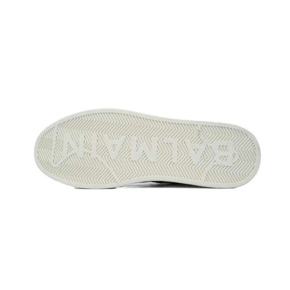 BALMAIN B-Skate Pattern White and Yellow
