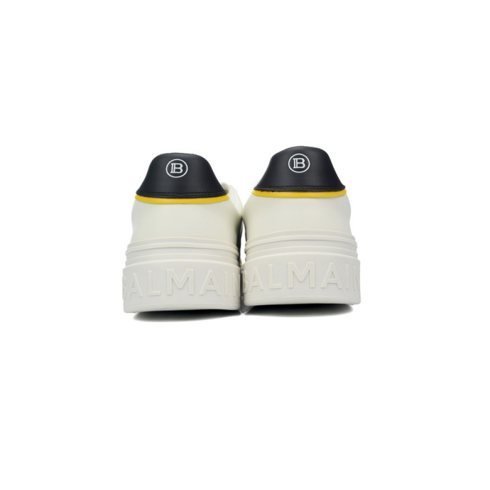 BALMAIN B-Skate Pattern White and Yellow