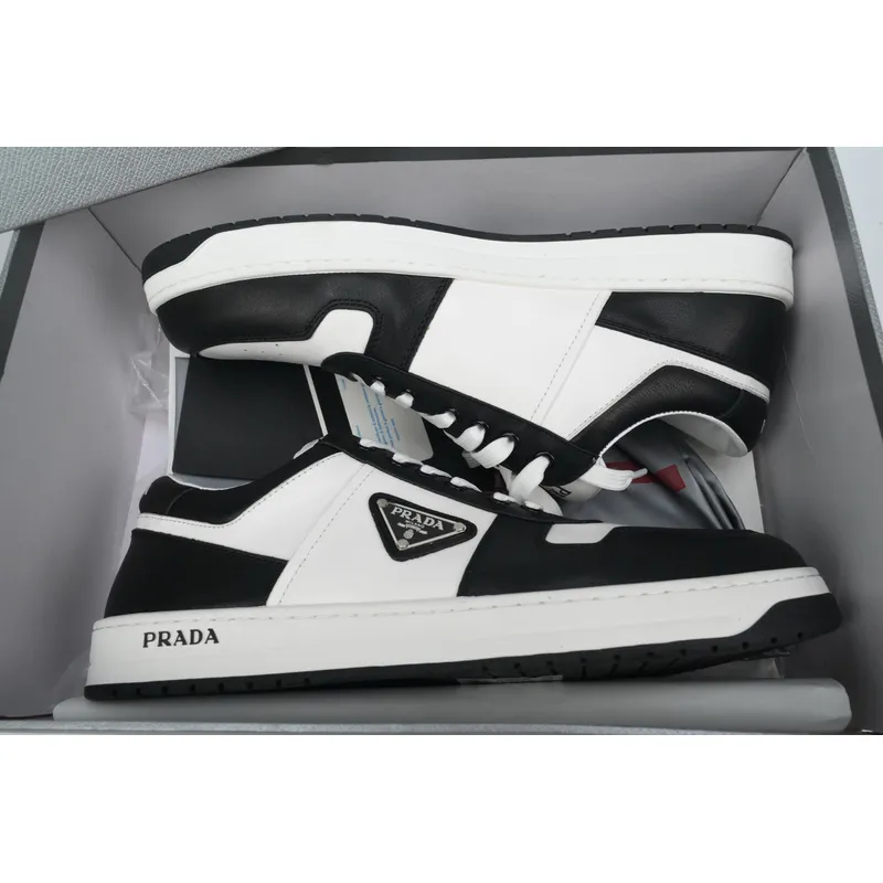 Prada Downtown Low Sneakers Black and White