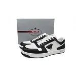 Prada Downtown Low Sneakers Black and White