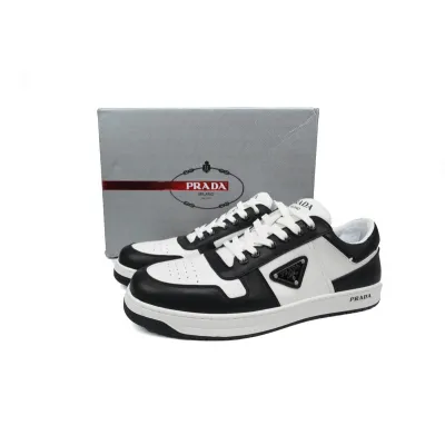 Prada Downtown Low Sneakers Black and White 02