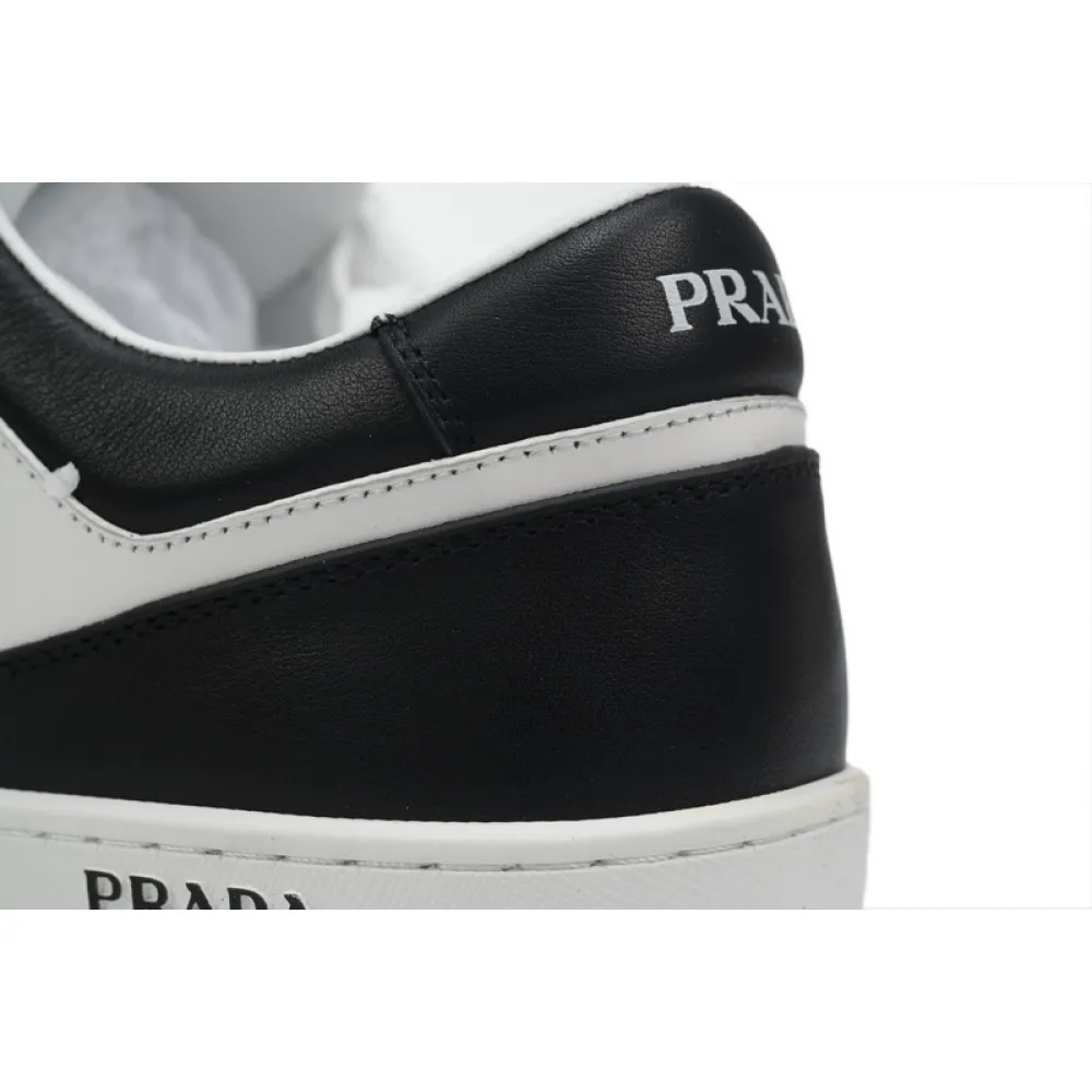 Prada Downtown Low Sneakers Black and White