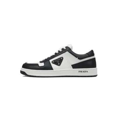 Prada Downtown Low Sneakers Black and White 01