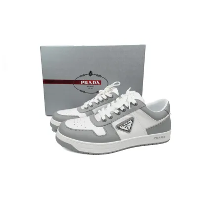 Prada Downtown Low Sneakers Grey White 02