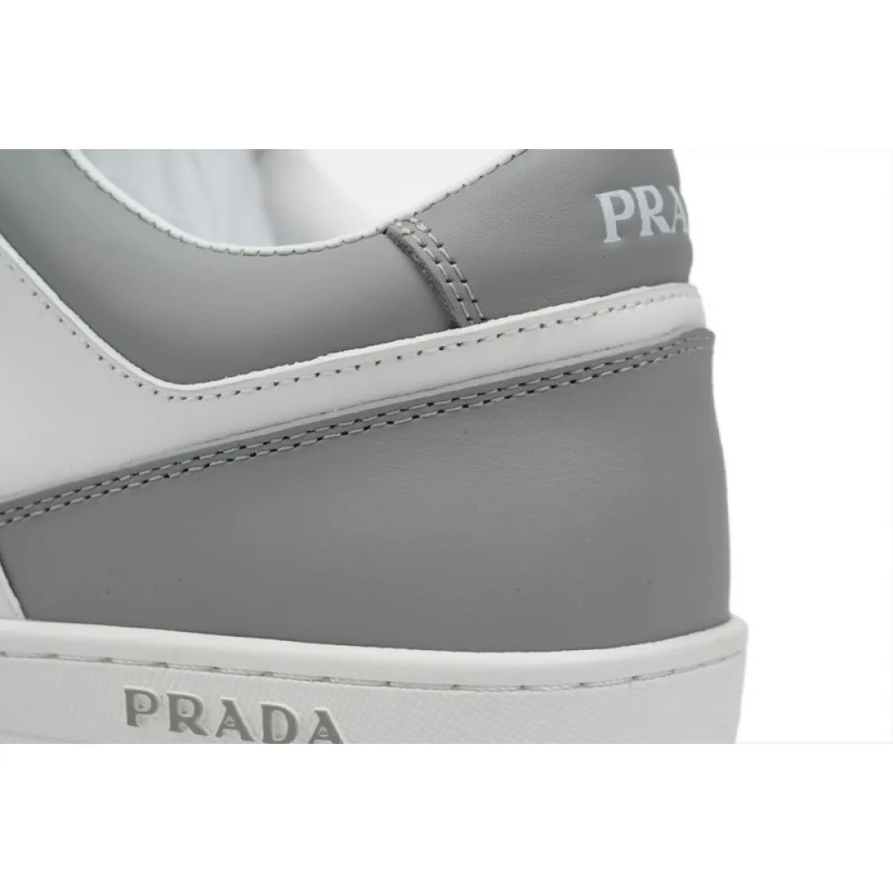 Prada Downtown Low Sneakers Grey White