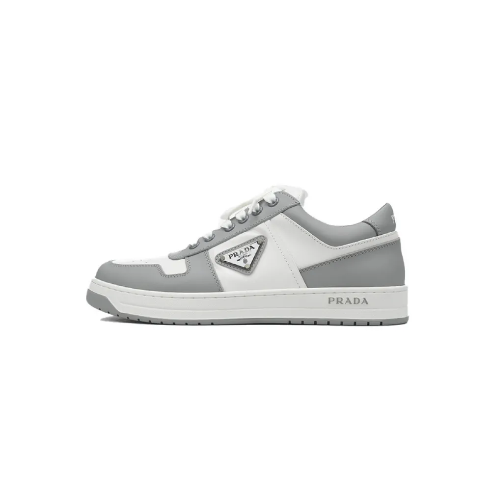 Prada Downtown Low Sneakers Grey White