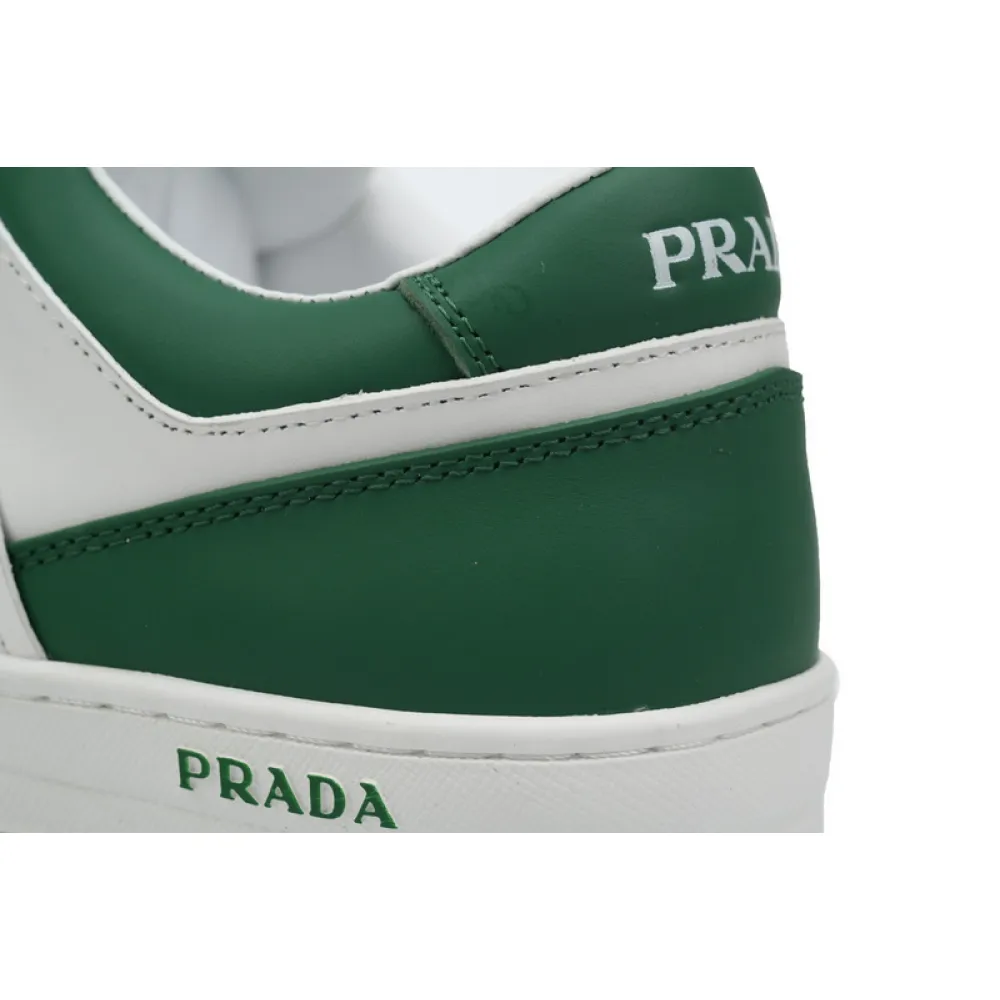 Prada Downtown Low Sneakers White Green