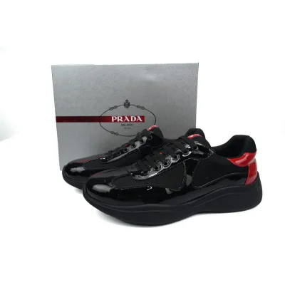 Prada Sneakers Black Red 02