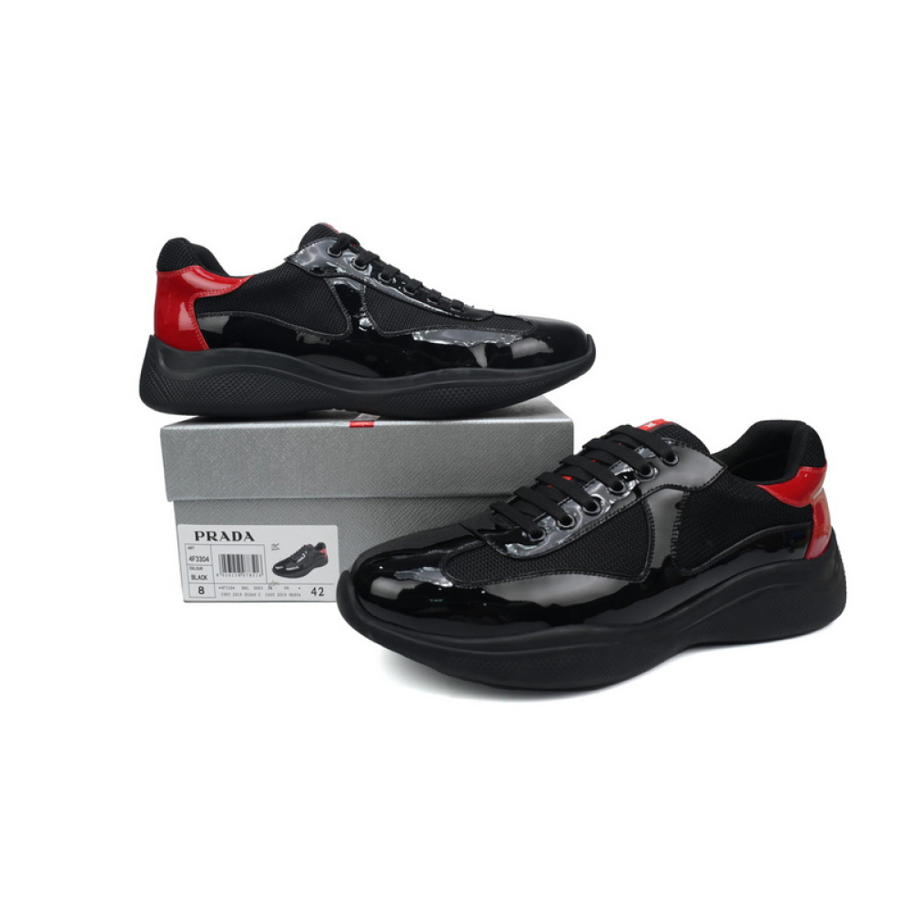 Prada Sneakers Black Red