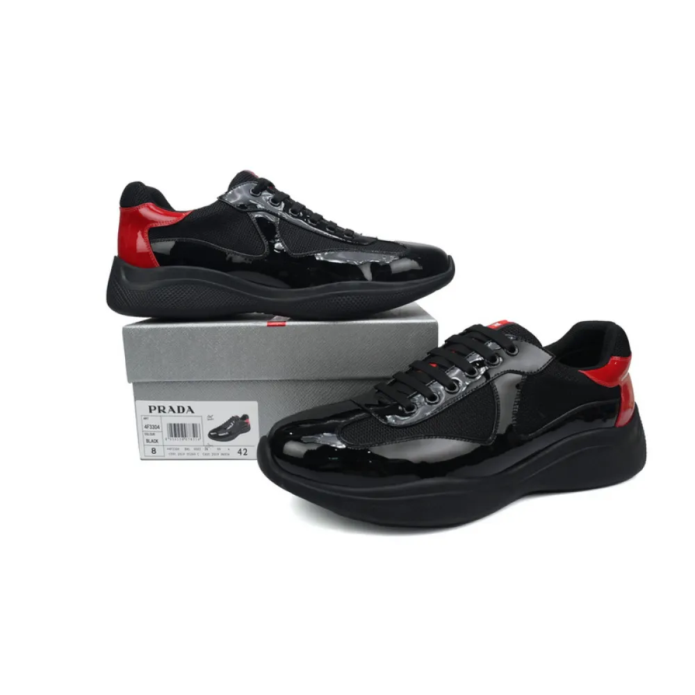 Prada Sneakers Black Red