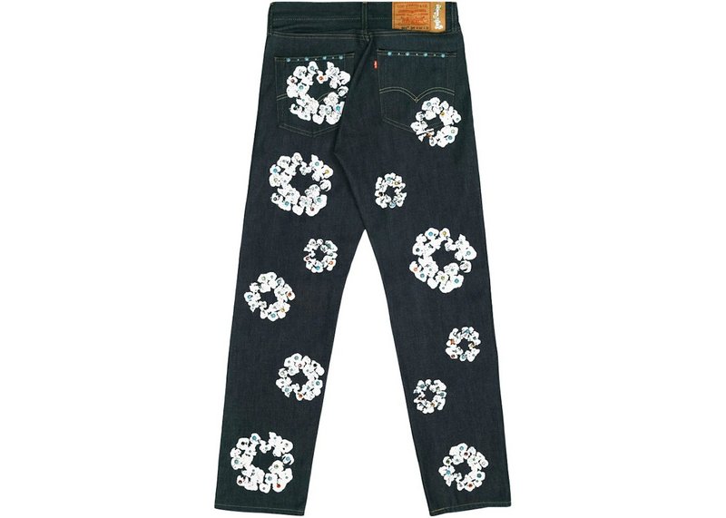 Denim Tears x Levi's 501 Cotton Rhinestone Wreath Jeans - Lowest Ask