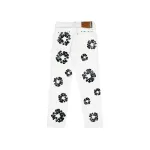 Denim Tears x Levi's 501 Cotton Rhinestone Wreath Jeans - White