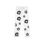 Denim Tears x Levi's 501 Cotton Rhinestone Wreath Jeans - White