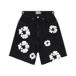Denim Tears Cotton Wreath Jean Short - Black