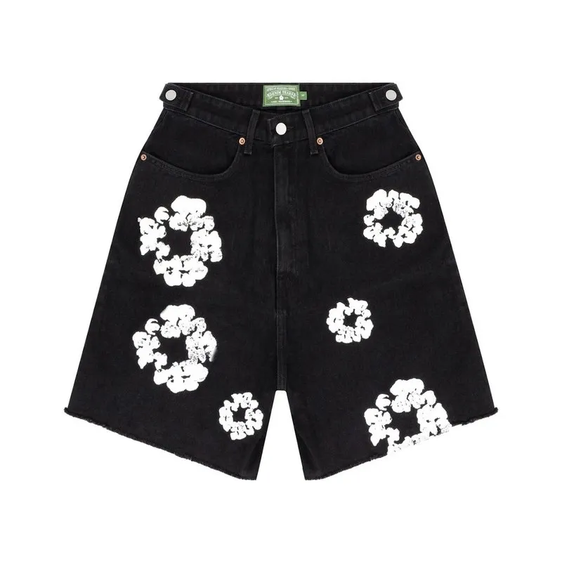 Denim Tears Cotton Wreath Jean Short - Black
