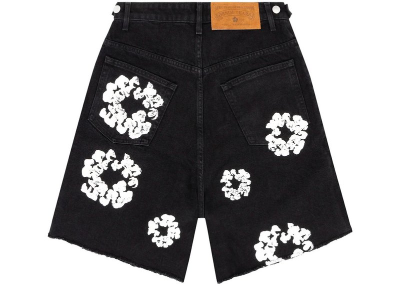 Denim Tears Cotton Wreath Jean Short - Black