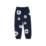 Denim Tears The Cotton Wreath Sweatpants-Dark Blue