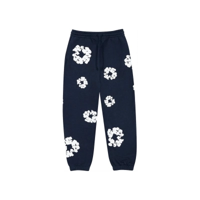 Denim Tears The Cotton Wreath Sweatpants-Dark Blue 02