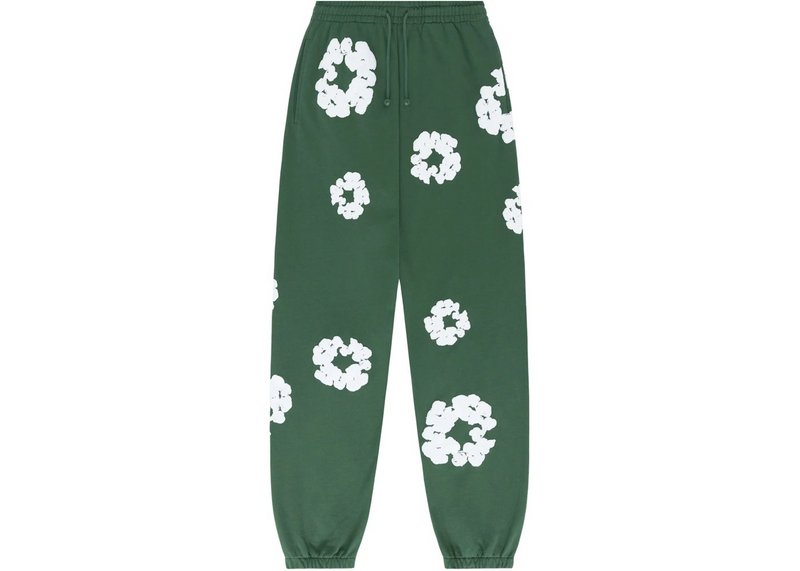 Denim Tears The Cotton Wreath Sweatpants-Green
