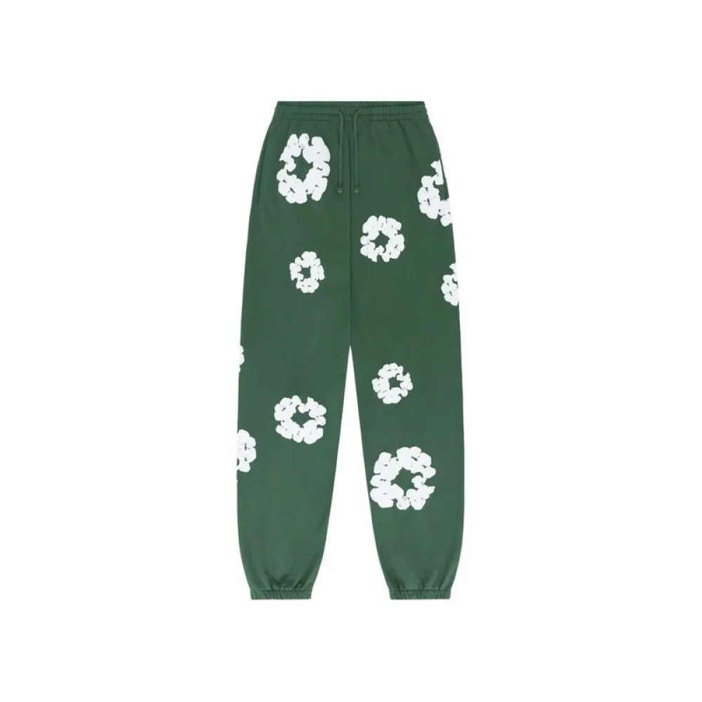 Denim Tears The Cotton Wreath Sweatpants-Green
